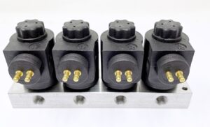 24V Solenoid Valve 4 Way Pneumatic 1/4" BSP (NC)