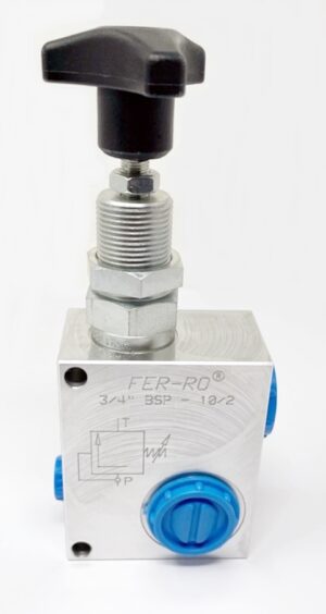 Inline Pressure Relief Valve 3/4” BSP 50-380 Bar Variable